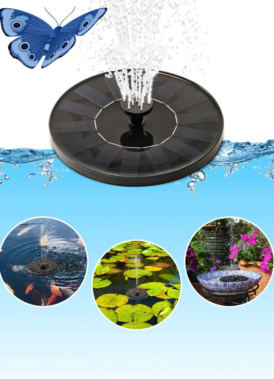 Solar-Springbrunnen-Set