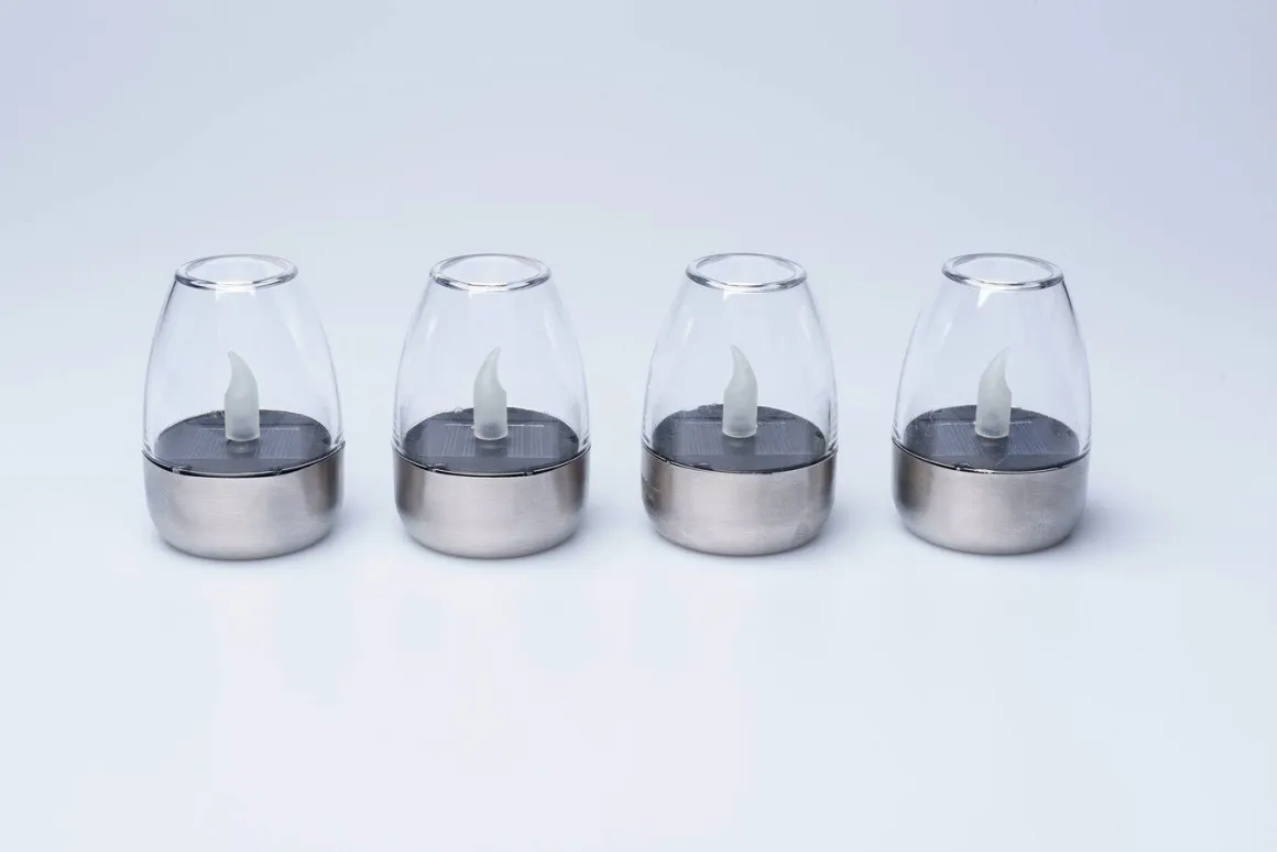 Solar-Windlichter, 4er-Set