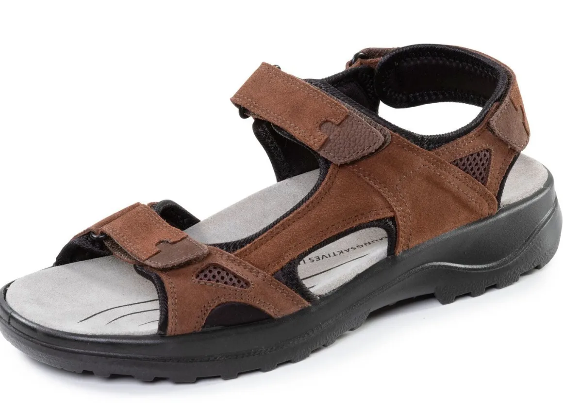 Sportliche Herren-Trekkingsandalen, Weite H, mit Klettverschluss