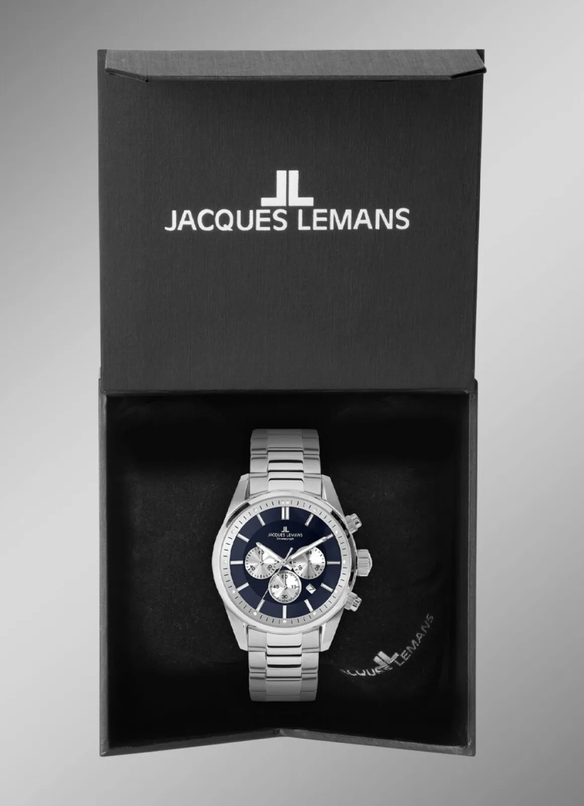Sportliche Herrenuhr aus massiv Edelstah