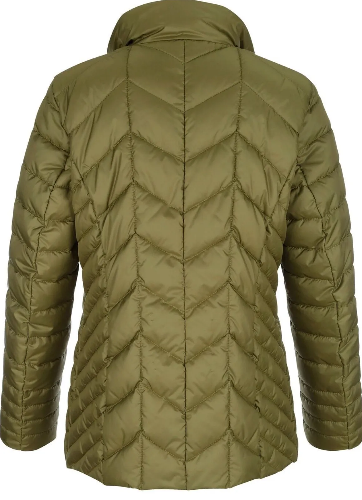 Steppjacke mit Reißverschluss unter der Druckerleiste