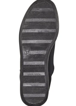 Stiefelette aus weichem, gestepptem Nubukmaterial