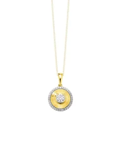 Stilvoller Anhänger mit Brillant und Diamanten