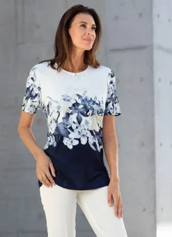 Stilvolles Shirt mit Strass-Schriftzug
