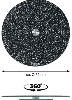 STONELINE® Servierplatte aus bruchsicherem Glas
