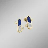 Strahlende Eleganz – Ohrstecker mit Lapislazuli und Brillanten
