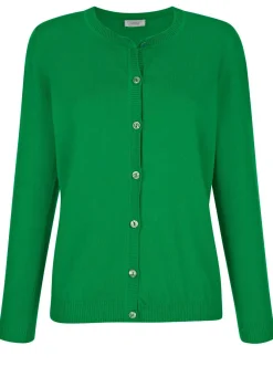 Strickjacke mit rundem Halsausschnitt