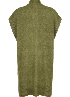 Strickweste aus Bouclé-Melangegarn