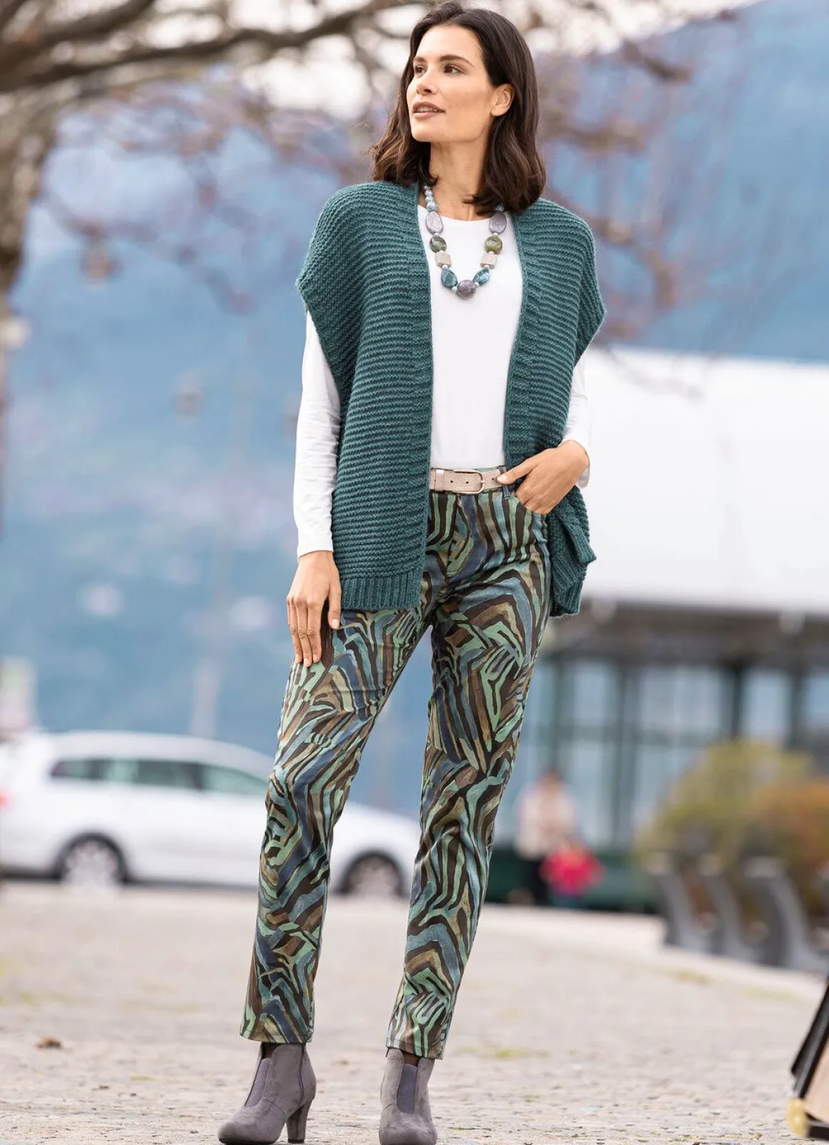Strickweste mit Alpaka