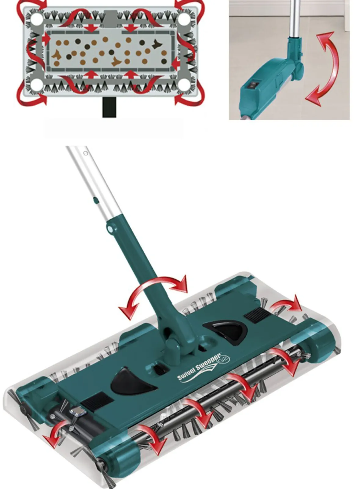 Swivel Sweeper – kabelloser Akku-Besen