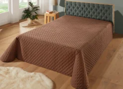 Tagesdecke mit Steppung und Bandeinfassung