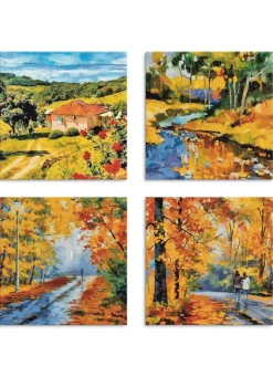 4-teiliges Bilder-Set