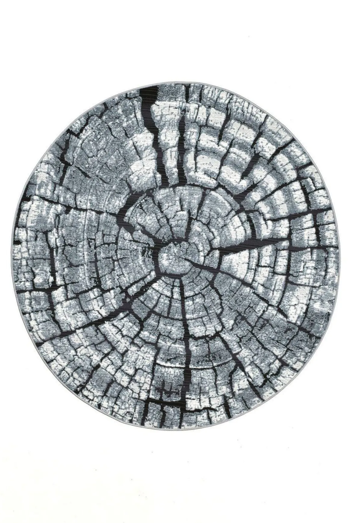 Teppich im naturnahen Baumstamm-Design
