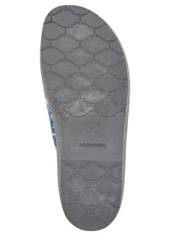 Textil-Pantoffel mit schöner Stickerei
