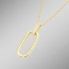 Vergoldeter Anhänger mit Kette