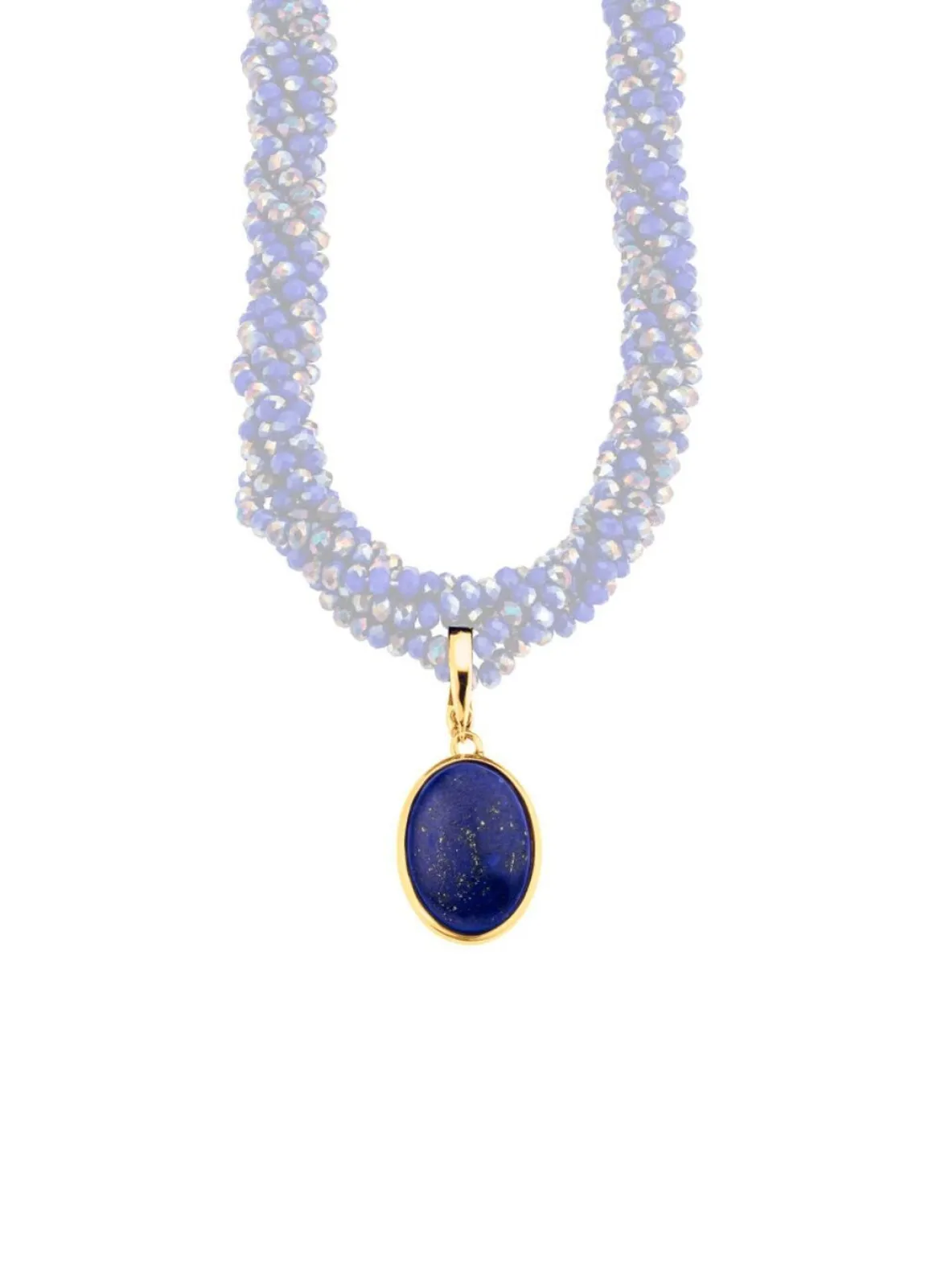 Vergoldeter Anhänger mit Lapislazuli