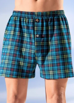Viererpack Boxershorts mit Karodessin