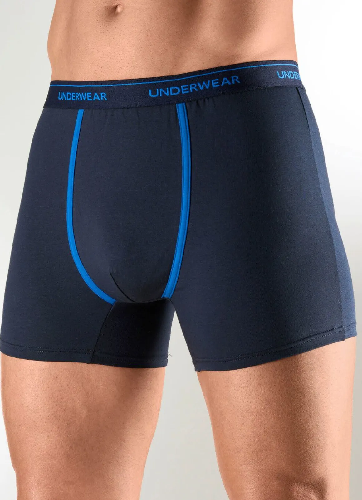 Viererpack Pants mit Kontrastpaspeln