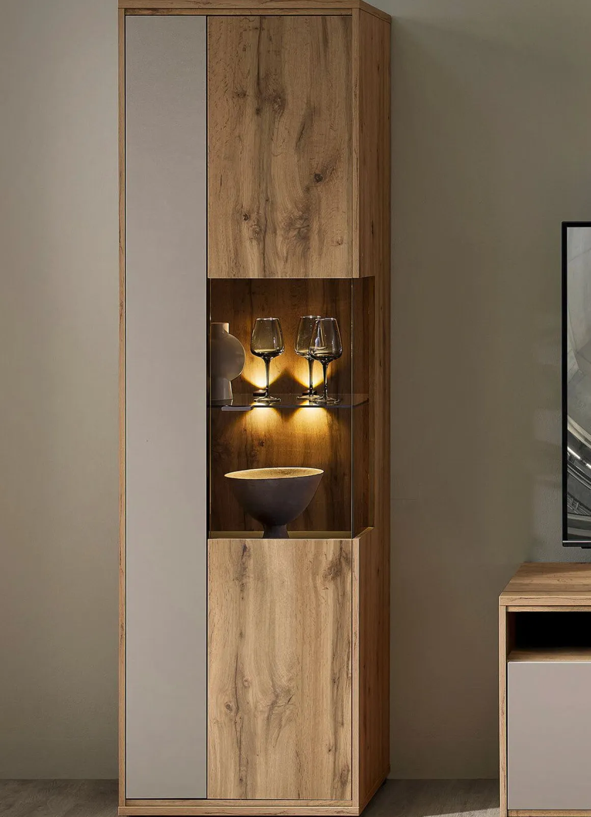Vitrine mit LED-Beleuchtung