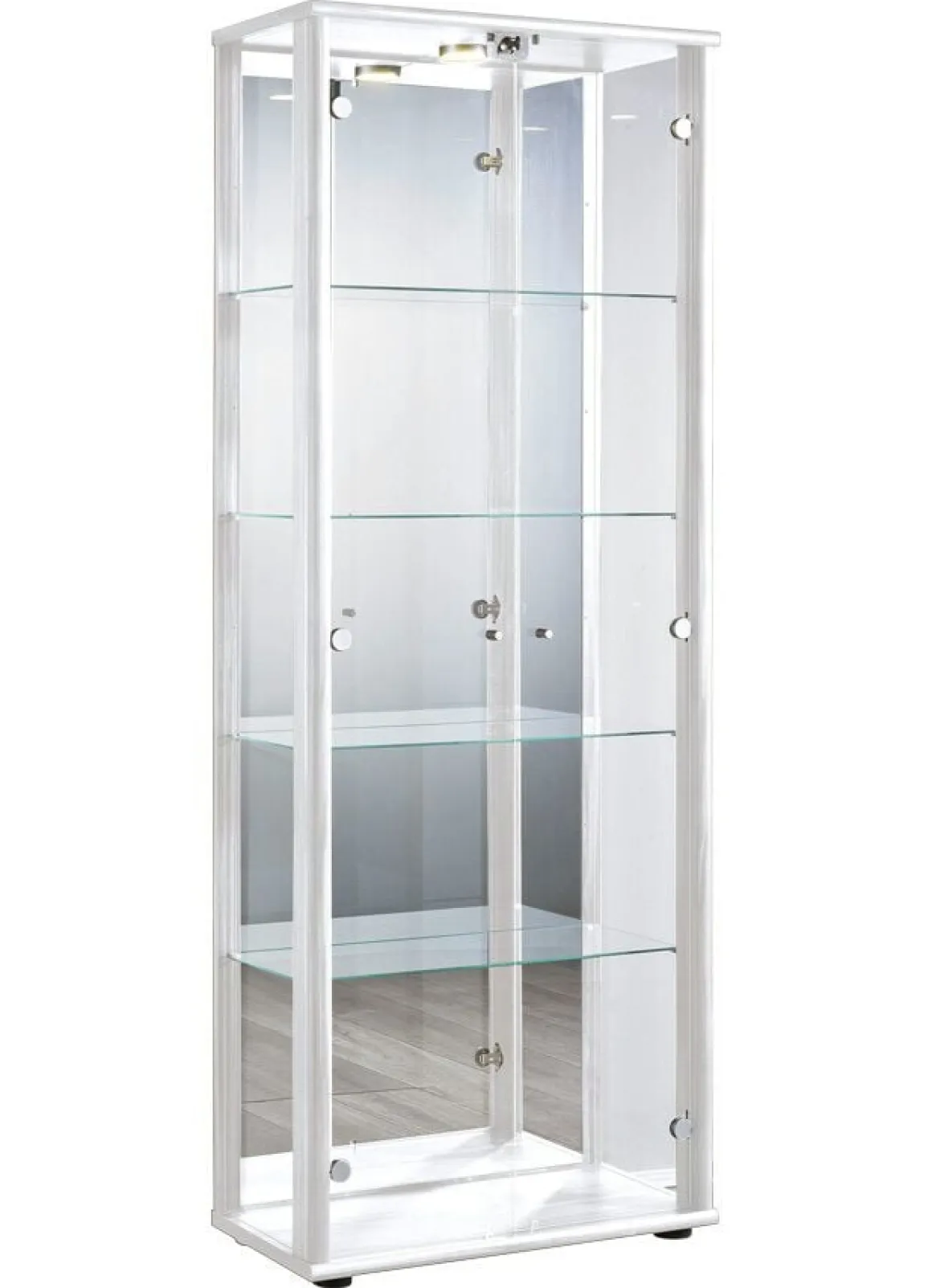 Vitrine, 2-türig, mit LED-Beleuchtung