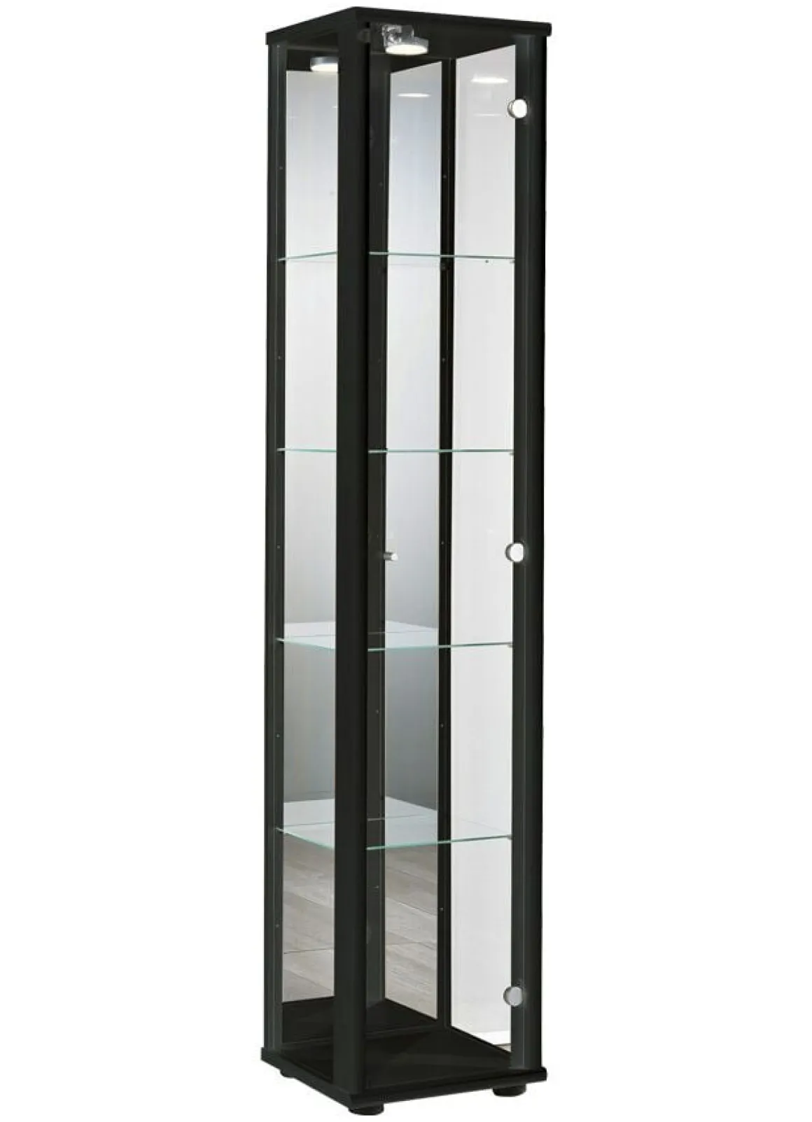 Vitrine, 1-türig, mit LED-Beleuchtung