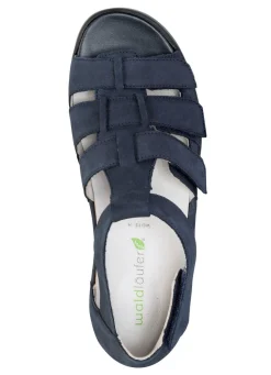 Waldläufer, bequeme Damen-Sandalen, Weite H, mit herausnehmbarem Fußbett