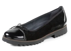 Waldläufer, elegante Damen-Ballerinas, Weite H, mit herausnehmbarem Fußbett