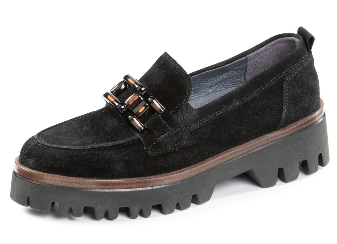 Waldläufer Loafer aus Veloursleder