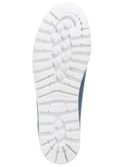 Waldläufer Mokassin-Slipper mit bunten Glitzersteinchen besetzt