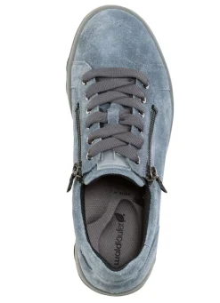 Waldläufer Schnürschuh aus weichem Veloursleder