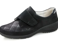 Waldläufer Slipper mit Stretchmaterial im Ballenbereich