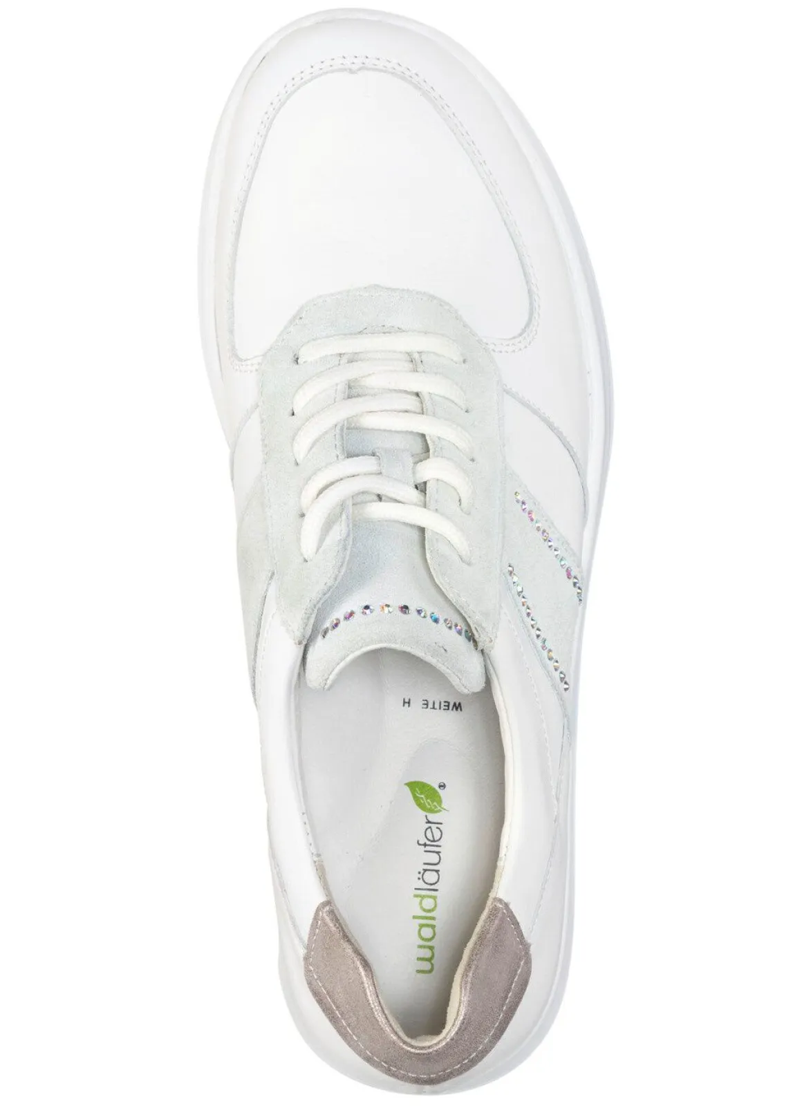 Waldläufer Sneaker mit Glitzersteinchen