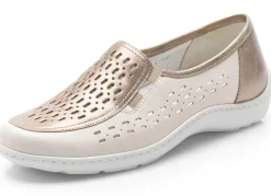 Waldläufer, sommerliche Damen-Slipper, Weite H, mit herausnehmbarem Fußbett