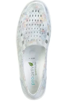 Waldläufer, sommerliche Damen-Slipper, Weite H, mit herausnehmbarem Fußbett