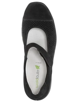 Waldläufer Spangenschuh aus teilweise gelochtem Leder
