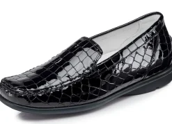 Waldläufer, stilvolle Damen-Slipper, Weite H, mit herausnehmbarem Fußbett