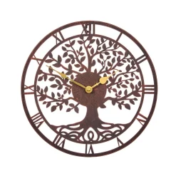 Wanduhr mit Lebensbaummotiv
