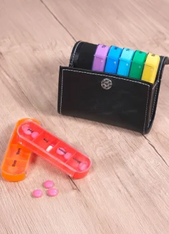 Wellys® Pillenbox 7 Tage mit Etui
