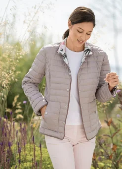Wendejacke mit Druckerleiste