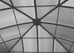 Wetterfester Kuppelpavillon mit stabilem Gestell