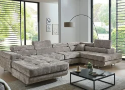 Wohnlandschaft mit Bettfunktion und Bettkasten