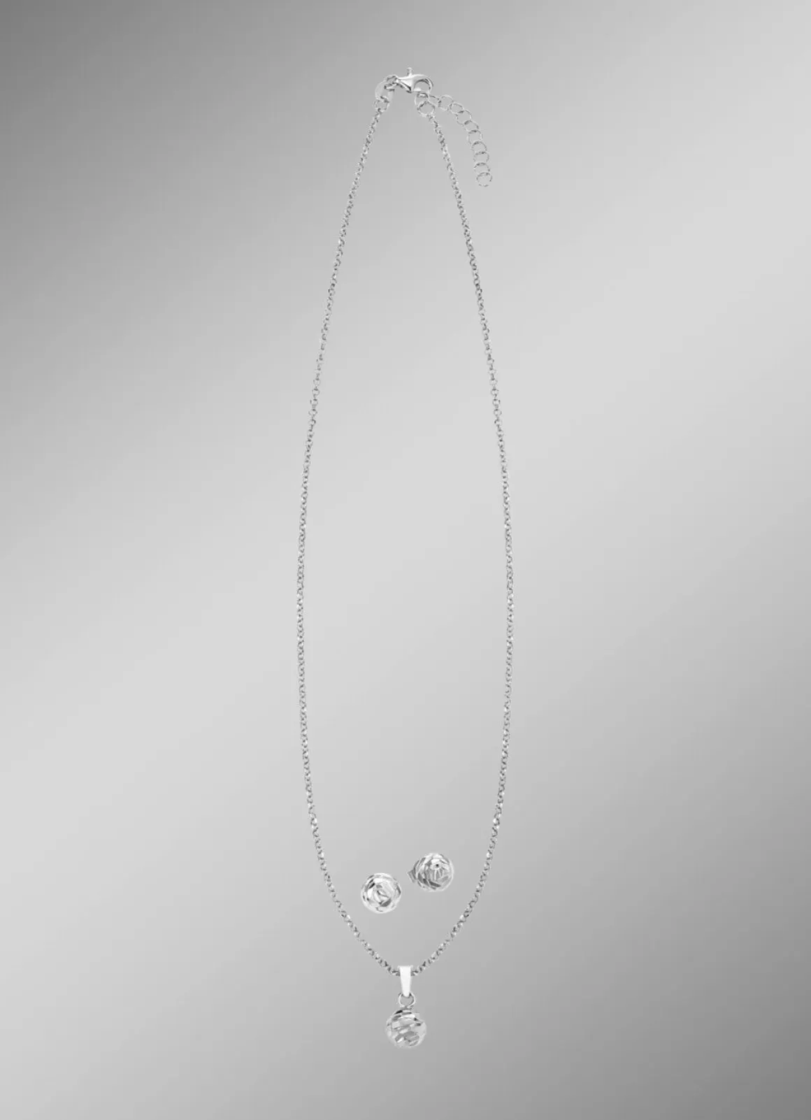 Wunderschönes Schmuck-Set aus Silber, 2-teilig