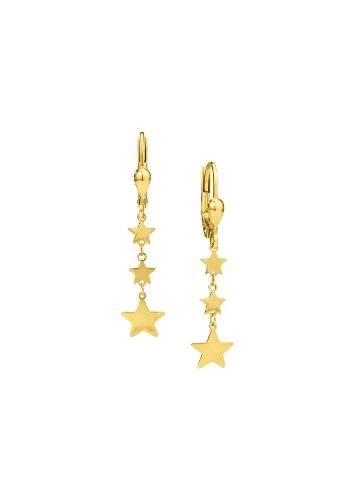 Wundervolle Sternen-Ohrringe aus Gold 585/- fein