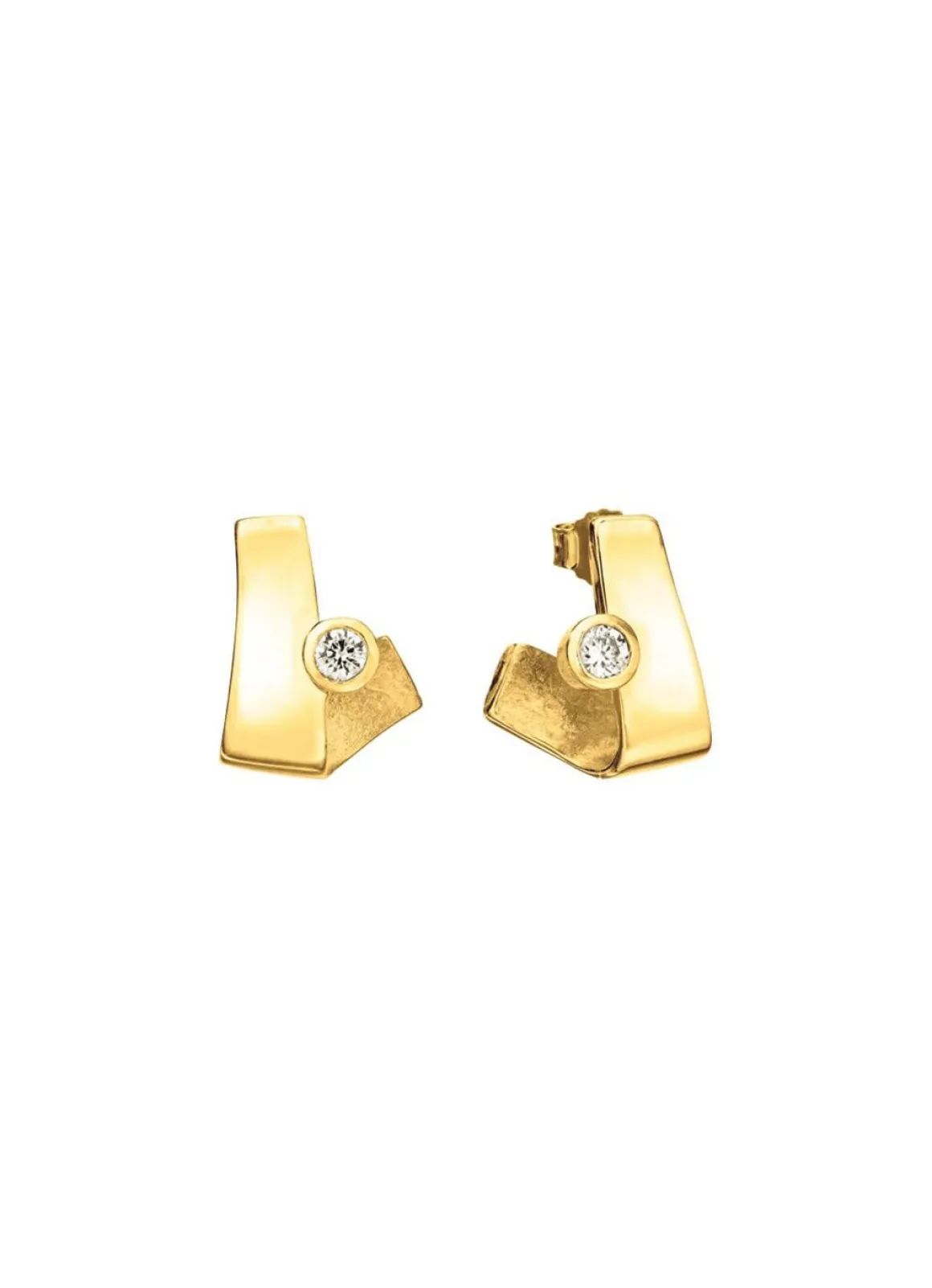 Zarte Brillanz – Ohrstecker aus edlem Gold