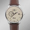 Zeppelin-Automatik-Herrenuhr mit Lederband