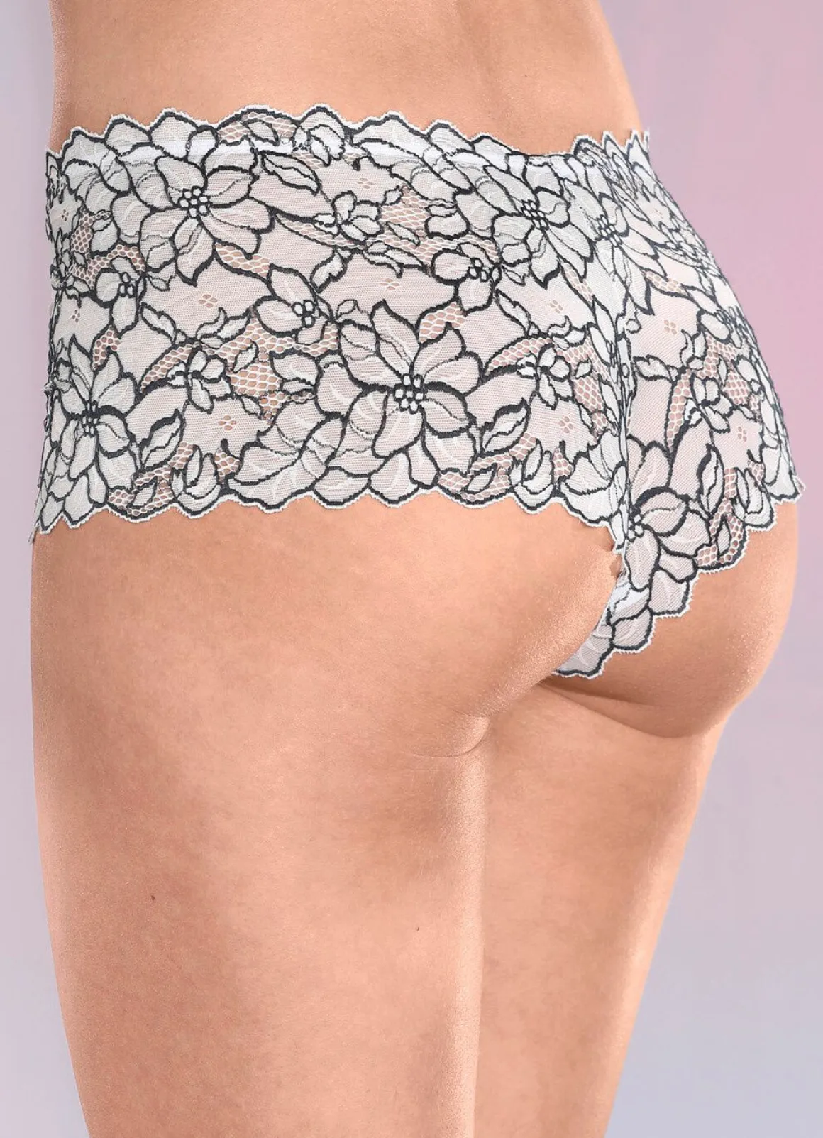 Zweierpack Pants aus elastischer Spitze